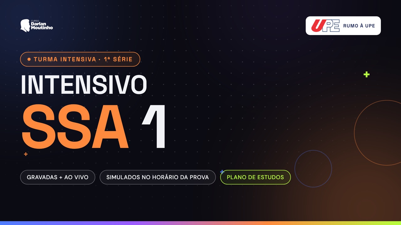 Intensivo SSA 1 — turma intensiva da 1ª série